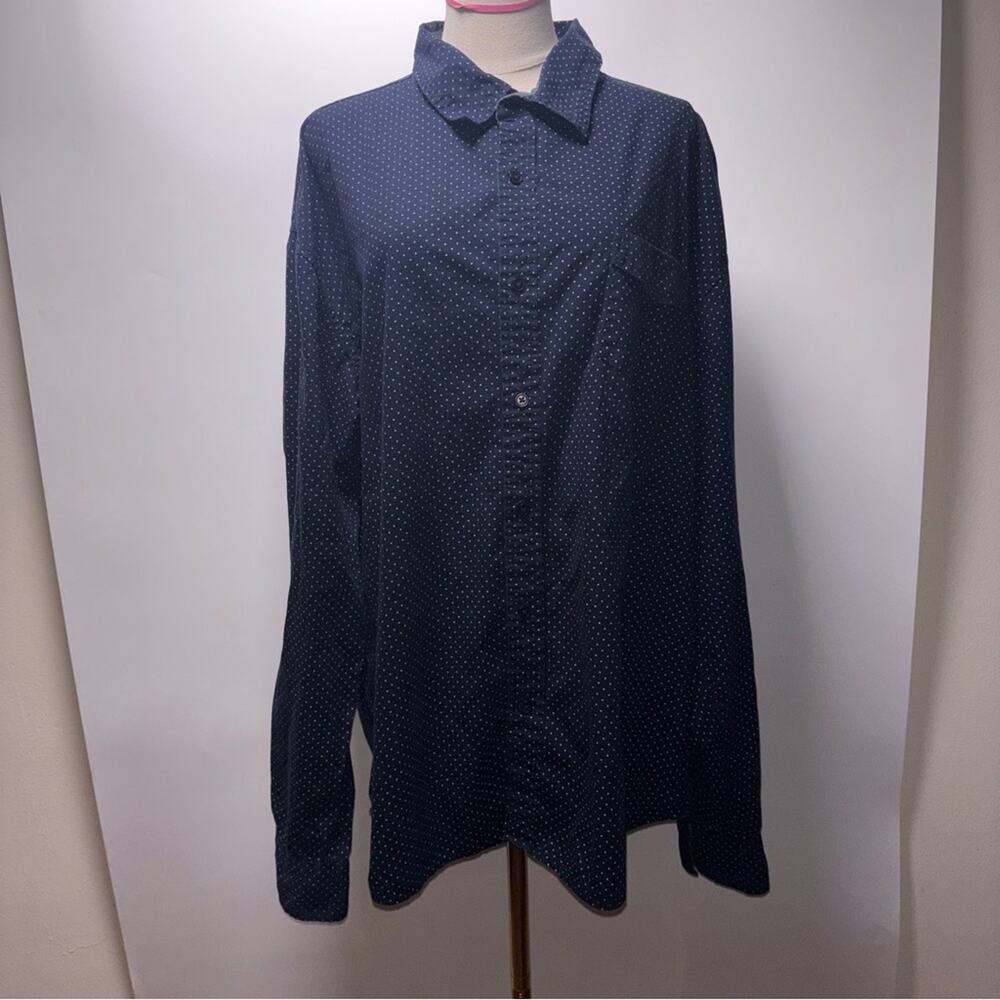 Hudson & Barrow NYC Button Front Long Sleeve Shirt Size 3X
